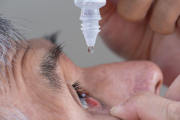 using eye drops