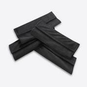 Set of four black reusable covers for the Wizard Research heated eye mask
